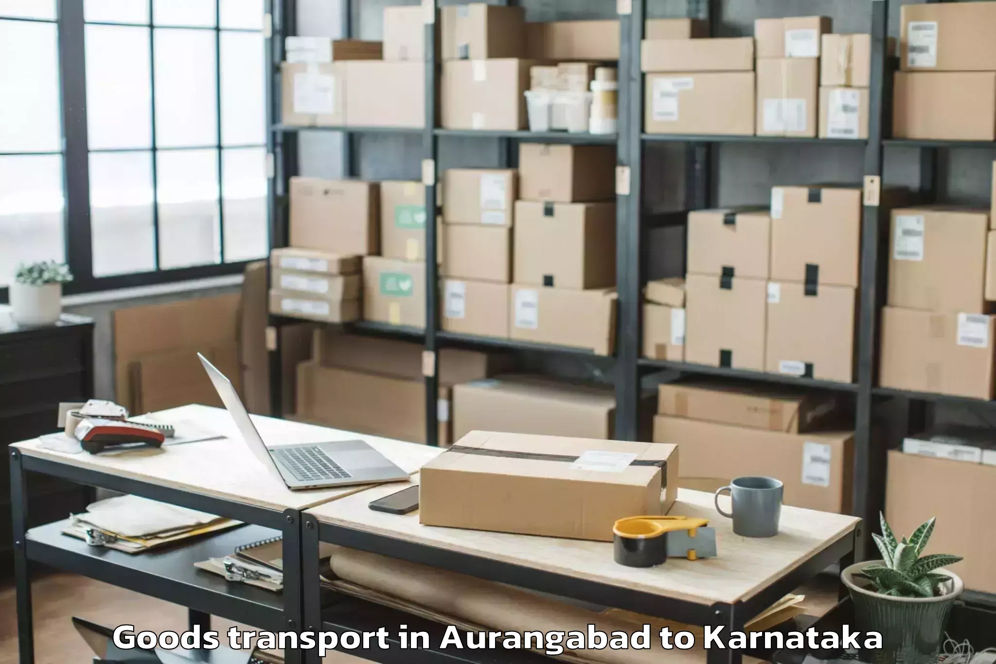 Comprehensive Aurangabad to Honnali Goods Transport